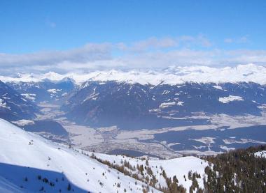 Italské středisko Bruneck v zimě