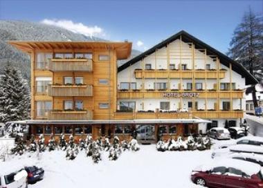 Italský hotel Brötz v zimě