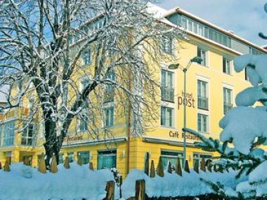 Italský hotel Post v zimě